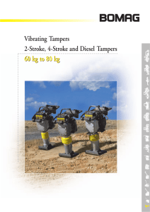 Vibrating Tampers 2-Stroke, 4-Stroke and Diesel