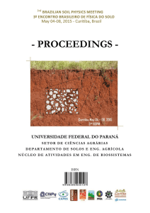 proceedings - Setor de Ciências Agrárias