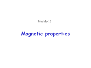 Magnetic properties