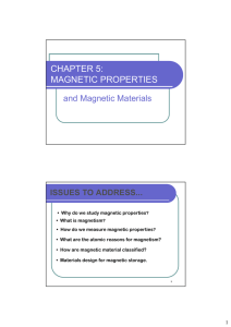 CHAPTER 5: MAGNETIC PROPERTIES