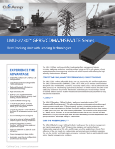 LMU-2730™ GPRS/CDMA/HSPA/LTE Series