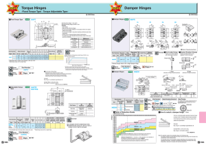 Torque Hinges Damper Hinges