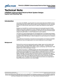 TN-46-19: LPSDRAM Unterminated Point-to-Point System