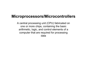 Microprocessors/Microcontrollers