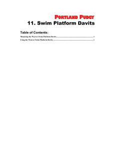 11. Swim Platform Davits