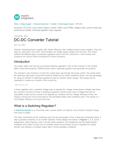 DC-DC Converter Tutorial - Tutorial