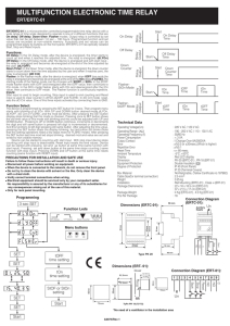 multifunction electronic time relay