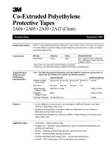 М Co-Extruded Polyethylene Protective Tapes
