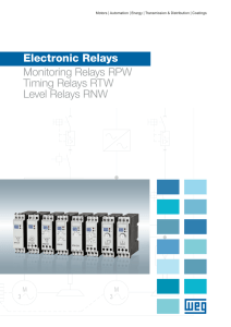 WEG electronic relays - Inverter Drive Supermarket