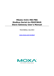 MGate-4101-MB-PBS Modbus Serial-to-PROFIBUS - GMI