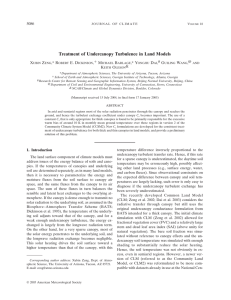 Treatment of Undercanopy Turbulence in Land Models