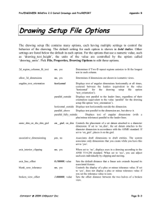 Drawing Setup File Options