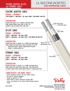 UL Silicone Jacketed High-Temperature Cables