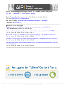 Design of a retarding potential grid system for a neutral particle