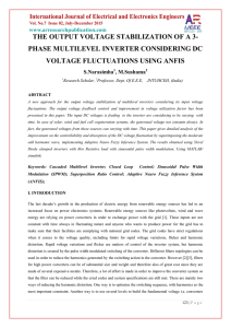 the output voltage stabilization of a 3