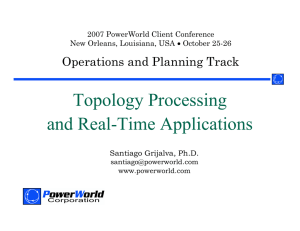 Topology Processing and Real-Time Applications