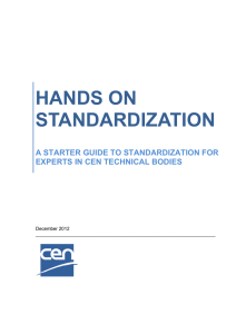 hands on standardization