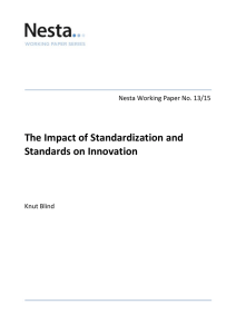 The Impact of Standardization and Standards on Innovation