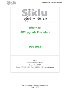 EtherHaul SW Upgrade Procedure Dec 2013