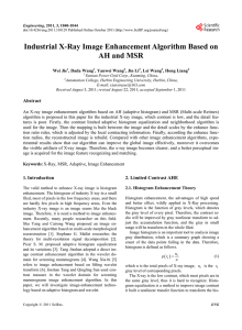 Industrial X-Ray Image Enhancement Algorithm based on AH and
