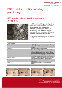MSR modular radiation-shielding partitioning