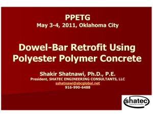 Dowel-Bar Retrofit Using Polyester Polymer Concrete