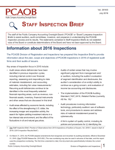 staff inspection brief