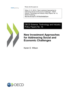 New Investment Approaches for Addressing Social and Economic
