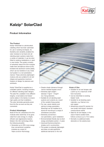 Kalzip® SolarClad