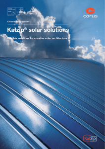 Kalzip® solar solutions