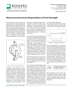 Rogers Corporation: Measurement and Interpretation of Peel Strength