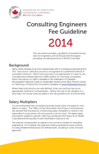 Consulting Engineers Fee Guideline