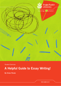 A Helpful Guide to Essay Writing!