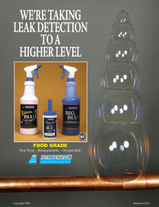 we`re taking leak detection to a higher level