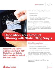 Reposition Your Product Offering with Static Cling