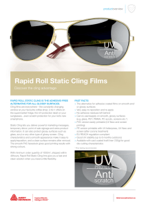 Rapid Roll Static Cling Films