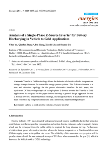 Analysis of a Single-Phase Z-Source Inverter for Battery Discharging