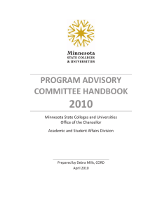 Program Advisory Committee Handbook