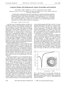 Composite Medium with Simultaneously Negative Permeability and