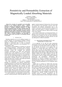 Permittivity and Permeability Extraction of Magnetically Loaded