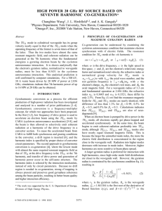 High Power 20 GHz RF Source Based on Seventh Harmonic Co