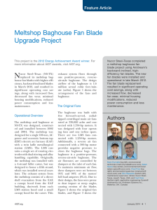 Meltshop Baghouse Fan Blade Upgrade Project