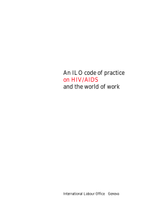 An ILO code of practice on HIV/AIDS and the world of work