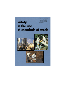 Safety in the use of chemicals at work