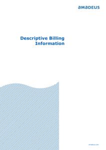 Descriptive Billing Information