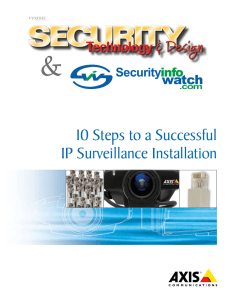 10 Steps to a Successful IP Surveillance Installation