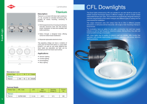 CFL Downlights