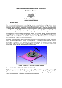 Low profile scanning antennas for satcom “on-the