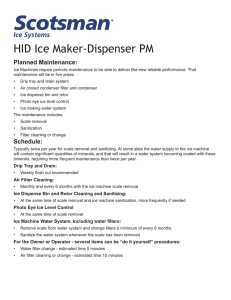 "HID" Ice Maker-Dispenser Planned