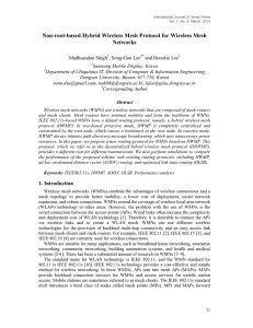Non-root-based Hybrid Wireless Mesh Protocol for Wireless Mesh